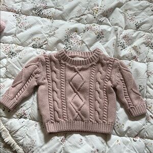 Carter's Pink Sweater Cozy Knit Top